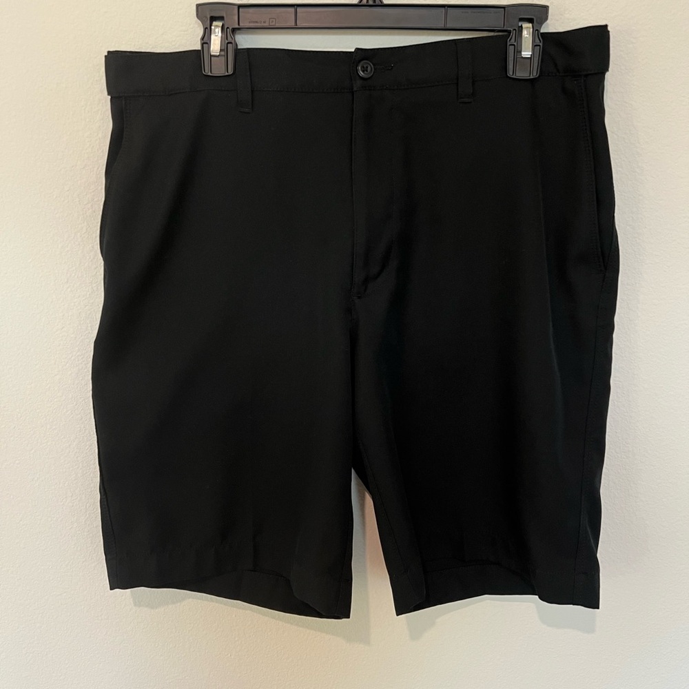 PGA Tour Men's Black Flat Front Shorts